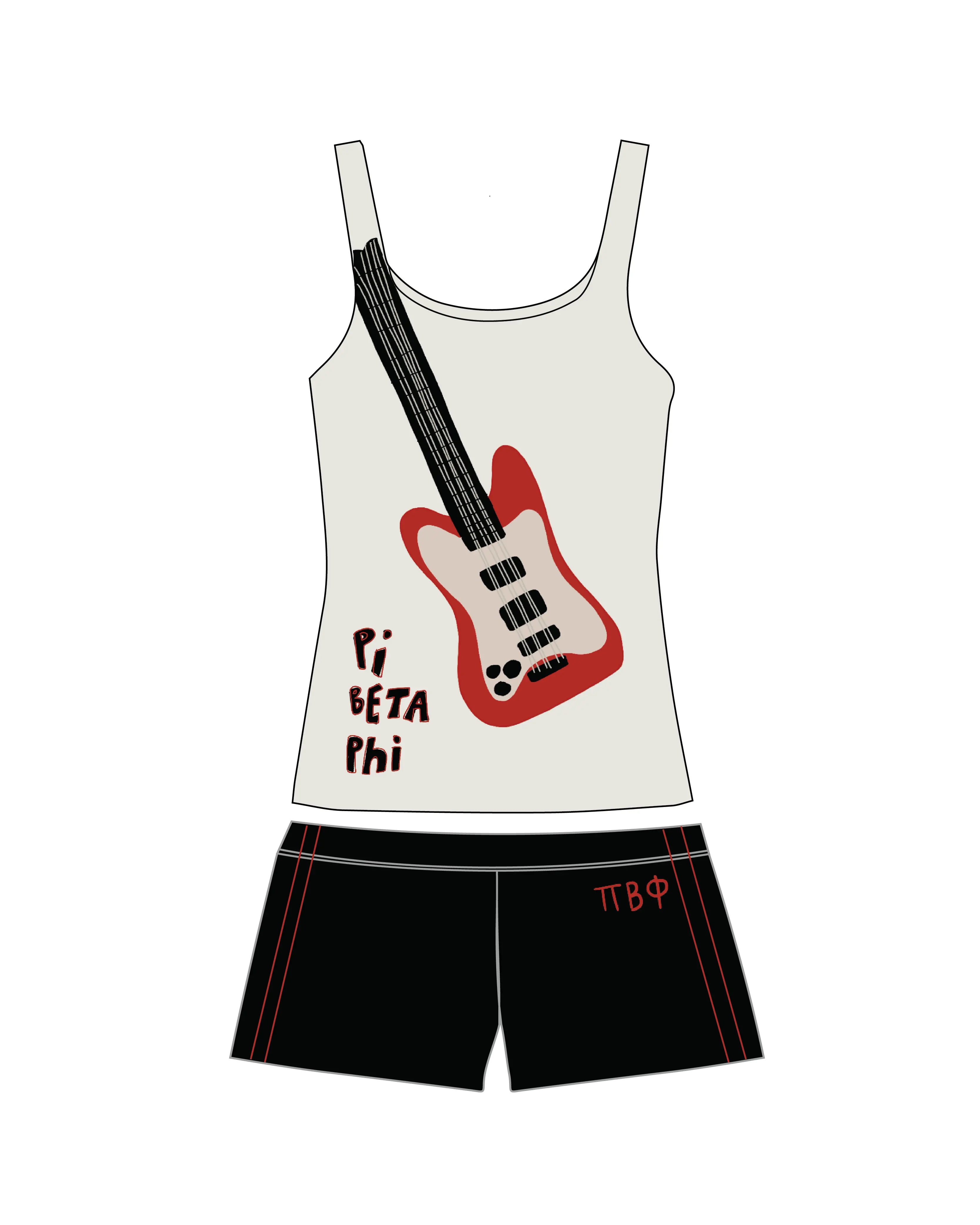 Pi Phi custom Tank design